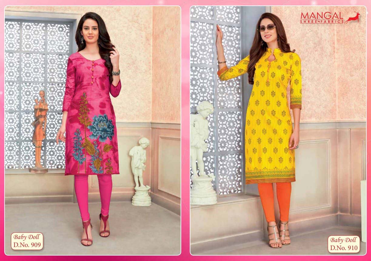 Baby Doll Vol-9 Mangal Shree Cotton Kurti Sets Baby Doll Vol-9 Mangal Shree Cotton Kurti Sets